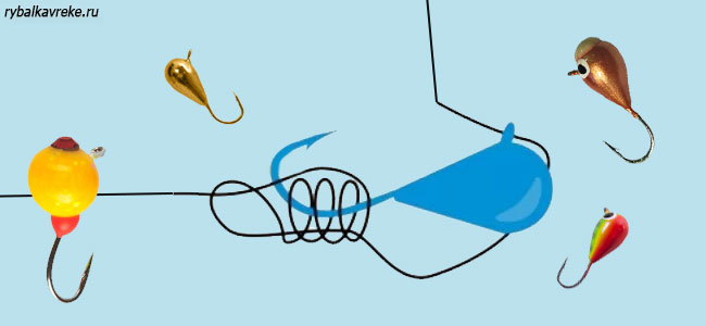Как правильно привязать мормышку на зимнюю удочку